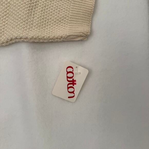 Sue Hillis Designs Duplicate Stitch 100% Cotton Cream Knit Top Short Sleeve‎ 2X - Picture 8 of 14